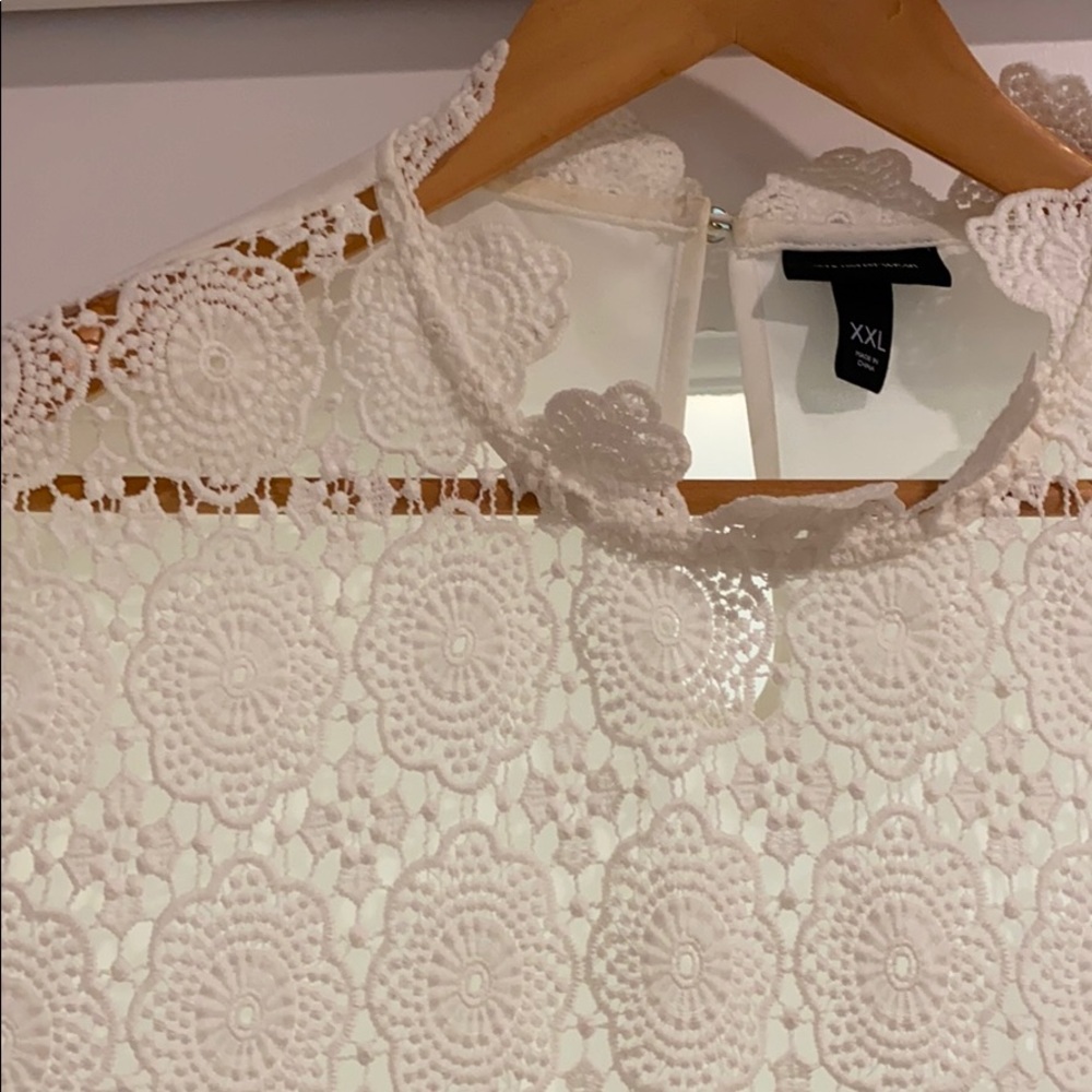 Gorgeous lace sheer blouse